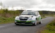 7 April 2012; Juho Hanninen and Mikko Markkula, Finland, in their Skoda Fabia S2000, in action during SS6 Redrock 1 at the Circuit of Ireland Rally 2012. Ballymacnab, Co. Armagh. Picture credit: Barry Cregg / SPORTSFILE