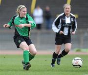 8 April 2012; Peaumont United’s Jenny Critchiey shoots to score her side's first goal. Bus Éireann Women's National League, Raheny United v Peamount United, Morton Stadium, Santry, Dublin. Picture credit: Ray Lohan / SPORTSFILE