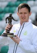 12 April 2012; Gary Twigg, Shamrock Rovers, who was presented with the Airtricity / SWAI Player of the Month Award for March 2012. Tallaght Stadium, Tallaght, Dublin. Picture credit: Brendan Moran / SPORTSFILE