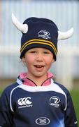 13 April 2012; Leinster supporter Sarah Moore, age 7, from Templeogue, Dublin, ahead of the game. Celtic League, Leinster v Edinburgh, RDS, Ballsbridge, Dublin. Picture credit: Stephen McCarthy / SPORTSFILE