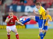 13 April 2012; Adam Hanlon, Bray Wanderers, in action against Glen Cronin, Shelbourne. Airtricity League Premier Division, Shelbourne v Bray Wanderers, Tolka Park, Dublin. Photo by Sportsfile