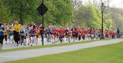 15 April 2012; A general view of competitors in action during the SPAR Junior & Mini Great Ireland Run 2012. Phoenix Park, Dublin. Picture credit: Tomas Greally / SPORTSFILE