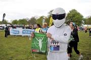 15 April 2012; Barry Dixon, from Donaghmede, Co. Dublin, after competing in the SPAR Great Ireland Run 2012. Phoenix Park, Dublin. Picture credit: Tomas Greally / SPORTSFILE