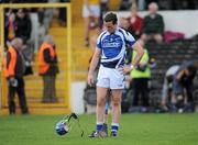 15 April 2012; Laois captain Willie Hyland shows his disappointment after the match. Allianz Hurling League Division 1B Relegtion Play-off, Wexford v Laois, Nowlan Park, Kilkenny. Picture credit: Brian Lawless / SPORTSFILE