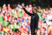 5 August 2017; Liverpool manager Jurgen Klopp ahead of the International Club soccer match between Liverpool and Athletic Bilbao at the Aviva Stadium in Dublin. Photo by Eóin Noonan/Sportsfile