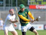 15 April 2012; Peter Durin, Meath, in action against Mark Maloney, Kildare, Allianz Hurling League Division 2B Final, Kildare v Meath, Parnell Park, Dublin. Picture credit: Ray Lohan / SPORTSFILE