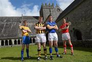 18 April 2012; Inter county hurlers, from left, Clare’s Pat Donnellan, Kilkenny’s Richie Power, Tipperary’s Pa Bourke, and Cork’s Lorcan McLaughlin, in Holycross Abbey, Thurles, Co. Tipperary, as part of the GAA’s promotion of the Allianz Leagues. This Sunday, April 22nd, in Semple Stadium, Thurles, Kilkenny take on Clare in the first of the Allianz Hurling League Division 1A Semi-Finals at 2pm, while at 4pm Tipperary take on Cork in the other Semi-Final. Holycross Abbey, Thurles, Co. Tipperary. Picture credit: Matt Browne  / SPORTSFILE