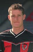 10 August 2002; Jason McGuinness during a Bohemians squad portrait session at Dalymount Park in Dublin. Photo by David Maher/SPORTSFILE