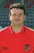 10 August 2002; Physiotherapist Stefano Manassero during a Bohemians squad portrait session at Dalymount Park in Dublin. Photo by David Maher/SPORTSFILE