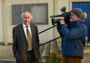 18 April 2012; Meath County Board chairman Barney Allen arrives for the Meath County Board Meeting. Arus Tailteann, Pairc Tailteann, Navan, Co. Meath. Photo by Sportsfile