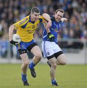 21 April 2012; Cathal Shine, Roscommon, in action against Fergal Fleming, Cavan. Cadburys GAA Football All-Ireland Under 21 Championship Semi-final, Roscommon v Galway, Glennon Brothers Pearse Park, Co. Longford. Picture credit: Oliver McVeigh / SPORTSFILE