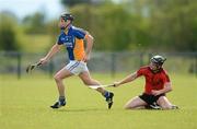 22 April 2012; Billy Cuddihy, Wicklow, in action against Michael Cunningham, Down. Allianz Hurling League Division 2A Relegation Play-off, Wicklow v Down, Trim, Co. Meath. Photo by Sportsfile