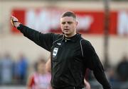 23 April 2012; Referee Raymond Crangle. Setanta Sports Cup Semi-Final, Second Leg, Derry City v Shamrock Rovers, Brandywell, Derry. Picture credit: Oliver McVeigh / SPORTSFILE