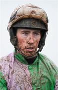 25 April 2012; Jockey Matthew Bowes after steering Streets Of Newyork to third place in the Martinstown Opportunity Series Final Handicap Hurdle. Punchestown Racecourse, Punchestown, Co. Kildare. Picture credit: Stephen McCarthy / SPORTSFILE