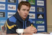 26 April 2012; Leinster's Eoin Reddan during a Heineken Cup Semi-Final preview ahead of their game against Ulster on Saturday the 28th of April. Aviva Stadium, Lansdowne Road, Dublin. Picture credit: Brendan Moran / SPORTSFILE