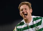 27 April 2012; Gary Twigg, Shamrock Rovers, celebrates after scoring his side's first goal. Airtricity League Premier Division, Shamrock Rovers v Derry City, Tallaght Stadium Tallaght, Co. Dublin. Picture credit: Stephen McCarthy / SPORTSFILE
