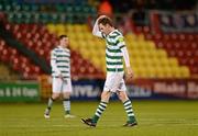27 April 2012; A dejected Gary Twigg, Shamrock Rovers, after the game. Airtricity League Premier Division, Shamrock Rovers v Derry City, Tallaght Stadium Tallaght, Co. Dublin. Picture credit: Stephen McCarthy / SPORTSFILE