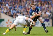 29 April 2012; Brad Thorn, Leinster, is tackled by Benjamin Kayser, ASM Clermont Auvergne. Heineken Cup Semi-Final, ASM Clermont Auvergne v Leinster, Stade Chaban Delmas, Bordeaux, France. Picture credit: Brendan Moran / SPORTSFILE