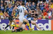 29 April 2012; Cian Healy, Leinster, scores his and his side's only try against ASM Clermont Auvergne. Heineken Cup Semi-Final, ASM Clermont Auvergne v Leinster, Stade Chaban Delmas, Bordeaux, France. Picture credit: Brendan Moran / SPORTSFILE