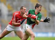 29 April 2012; Patrick Harte, Mayo, in action against Pearce O'Neill, Cork. Allianz Football League, Division 1 Final, Cork v Mayo, Croke Park, Dublin. Picture credit: Oliver McVeigh / SPORTSFILE