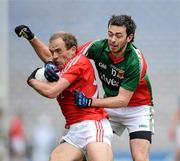 29 April 2012; Paudie Kissane, Cork, in action against Kevin McLoughlin, Mayo. Allianz Football League, Division 1 Final, Cork v Mayo, Croke Park, Dublin. Picture credit: Ray McManus / SPORTSFILE