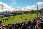 11 August 2017; A general view during the FEI Nations Cup during day five of the Dublin International Horse Show at RDS, Ballsbridge in Dublin. Photo by Cody Glenn/Sportsfile