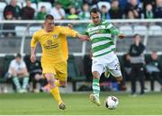 11 August 2017; Graham Burke of Shamrock Rovers in action against Dylan Nolan of Glenville during the Irish Daily Mail FAI Cup first round match between Shamrock Rovers and Glenville at Tallaght Stadium in Tallaght, Dublin. Photo by Matt Browne/Sportsfile