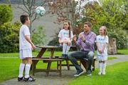 It’s a Goal! Steven Gerrard on hand for MACE Announcement that Irish Autism Action is Official Charity Partner Liverpool FC captain, Steven Gerrard, was on hand when MACE announced Irish Autism Action (IAA) as its official charity partner for 2012/2013, in which the neighbourhood and forecourt store network has set out to raise €100,000 for the Irish charity. To coincide with IAA’s ‘Steven Gerrard & Keith Duffy Charity Weekend’ in partnership with MACE, there will be a MACE Golden Ticket competition, giving one lucky Irish child the chance to meet the football star at Tallaght Stadium on 7 July 2012. Competition details are available at www.mace.ie and donations can be made at www.autismireland.ie. Pictured with Steven are Fionn, Eva and Aisling Marriott. RTÉ Studios, Donnybrook, Dublin. Picture credit: Brendan Moran / SPORTSFILE