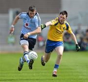 6 May 2012; Daniel Byrne, Dublin, in action against Paddy Brogan, Roscommon. Cadbury's GAA Football All-Ireland Under 21 Championship Final, Dublin v Roscommon, O’Connor Park, Tullamore, Co. Offaly. Picture credit: Brendan Moran / SPORTSFILE