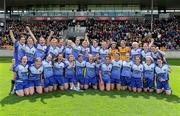 6 May 2012; The Longford team celebrate with the cup after the game. Bord Gáis Energy Ladies National Football League, Division 4 Final, Limerick v Longford, O’Connor Park, Tullamore, Co. Offaly. Picture credit: Brendan Moran / SPORTSFILE