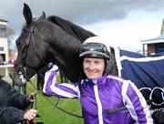 7 May 2012; Jockey Colm O'Donoghue celebrates after winning the High Chaparral European Breeders Fund Mooresbridge Stakes on Windsor Palace. The Curragh Racecourse, The Curragh, Co. Kildare. Picture credit: Matt Browne / SPORTSFILE