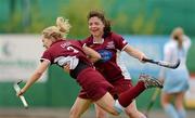 13 May 2012; Nicci Daly, Loreto, celebrates with team-mate Cathy McKean, right, after scoirng her side's second goal. Electric Ireland Women's Irish Senior Cup Final, UCD v Loreto, National Hockey Stadium, UCD, Belfield, Dublin. Picture credit: Stephen McCarthy / SPORTSFILE