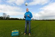 14 May 2012; Colm Cooper and Henry Shefflin announce that any club that collects 500 Lucozade Sports bottle caps in the Club Crusade will win a bottle carrier and will go into a draw to win €5,000. The Club Crusade initiative invites grassroots clubs to sign up and collect Lucozade Sport bottle caps to be in with a chance to win €10,000. For more details visit lucozadesport.ie. In attendance at the announcement is Kilkenny hurler Henry Shefflin. Ballyhale GAA, Ballyhale, Co. Kilkenny. Picture credit: Stephen McCarthy / SPORTSFILE