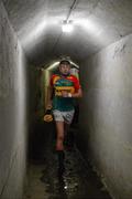 19 May 2012; Edward Coady, Carlow, leads his team out from the dressing rooms before the game. Leinster GAA Hurling Senior Championship First Round, Carlow v Laois, Dr. Cullen Park, Co. Carlow. Picture credit: Barry Cregg / SPORTSFILE