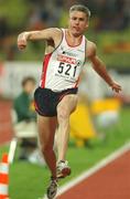 8 August 2002; Jonathan Edwards of Great Britain in action during the Men's Triple Jump Final at the European Championships in the Olympic Stadium in Munich, Germany. Photo by Brendan Moran/Sportsfile