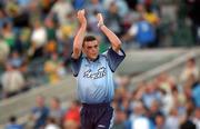 17 August 2002; Paul Casey of Dublin celebrates after the Bank of Ireland All-Ireland Senior Football Championship Quarter-Final Replay match between Dublin and Donegal at Croke Park in Dublin. Photo by Brendan Moran/Sportsfile