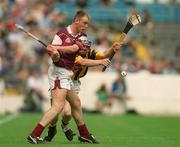18 August 2002; Cathal Dervan of Galway during the All-Ireland Minor Hurling Championship Semi-Final match between Kilkenny and Galway at Croke Park in Dublin. Photo by Damien Eagers/Sportsfile