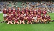 18 August 2002; The Galway minor squad prior to the All-Ireland Minor Hurling Championship Semi-Final match between Kilkenny and Galway at Croke Park in Dublin. Photo by Damien Eagers/Sportsfile