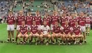 18 August 2002; The Galway minor team prior to the All-Ireland Minor Hurling Championship Semi-Final match between Kilkenny and Galway at Croke Park in Dublin. Photo by Damien Eagers/Sportsfile