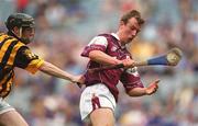 18 August 2002; Joe Gantley of Galway in action against John Tennyson of Kilkenny during the All-Ireland Minor Hurling Championship Semi-Final match between Kilkenny and Galway at Croke Park in Dublin. Photo by Damien Eagers/Sportsfile