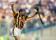 18 August 2002; Alan Healy of Kilkenny celebrates at the final whistle after the All-Ireland Minor Hurling Championship Semi-Final match between Kilkenny and Galway at Croke Park in Dublin. Photo by Damien Eagers/Sportsfile