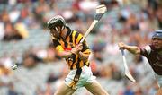 18 August 2002; Shane Coonan of Kilkenny in action against David Collins of Galway during the All-Ireland Minor Hurling Championship Semi-Final match between Kilkenny and Galway at Croke Park in Dublin. Photo by Brian Lawless/Sportsfile