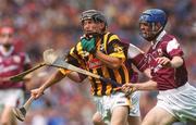 18 August 2002; Alan Healy of Kilkenny in action against Darren Reilly of Galway during the All-Ireland Minor Hurling Championship Semi-Final match between Kilkenny and Galway at Croke Park in Dublin. Photo by Pat Murphy/Sportsfile