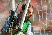 25 August 2002; Sportsfile photographer Damien Eagers  prior to the Bank of Ireland All-Ireland Senior Football Championship Semi-Final match between Kerry and Cork at Croke Park in Dublin. Photo by Brian Lawless/Sportsfile