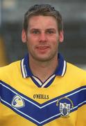 29 August 2002; John Reddan during a Clare Hurling squad portraits session at Cusack Park in Ennis, Clare. Photo by Brian Lawless/Sportsfile