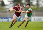 20 May 2012; Shane McDermott, Galway, in action against Richie Hynes, Mayo. Connacht GAA Football Junior Championship Final, Galway v Mayo, Dr. Hyde Park, Roscommon. Picture credit: Barry Cregg / SPORTSFILE