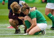 26 August 2017; Alison Miller of Ireland is comforted after the final whistle in the 2017 Women's Rugby World Cup, 7th Place Play-Off between Ireland and Wales at Kingspan Stadium in Belfast. Photo by Oliver McVeigh/Sportsfile