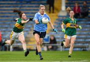 26 August 2017; Nicole Owens of Dublin in action against Elish Lynch of Kerry during the TG4 Ladies Football All-Ireland Senior Championship Semi-Final match between Dublin and Kerry at Semple Stadium in Thurles, Co. Tipperary. Photo by Matt Browne/Sportsfile