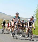 26 May 2012; Eugene Moriaty, Meath Spin 11, right, in action during the seventh stage of the 2012 An Post Rás. Donegal - Cootehill. Picture credit: Stephen McCarthy / SPORTSFILE