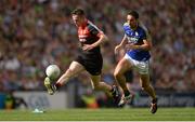 26 August 2017; Stephen Coen of Mayo in action against Anthony Maher of Kerry during the GAA Football All-Ireland Senior Championship Semi-Final Replay match between Kerry and Mayo at Croke Park in Dublin. Photo by Piaras Ó Mídheach/Sportsfile